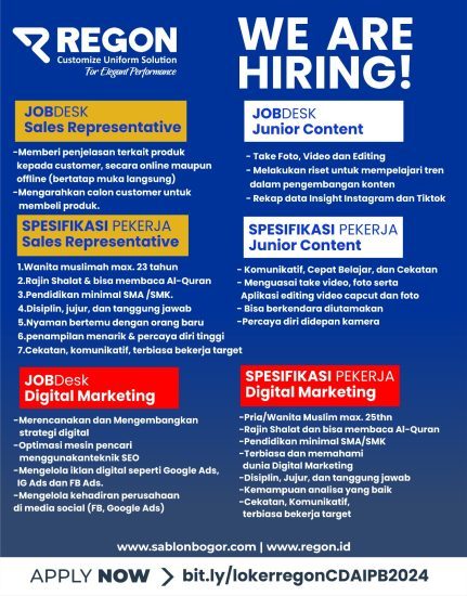 Loker Regon x CDA IPB